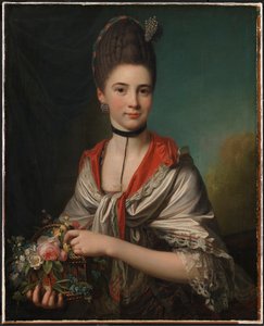 Portrait of Anna Elisabeth Battier, née Storp by Jens Juel