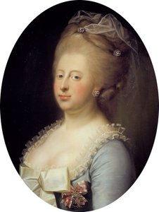 Portrait of Queen Caroline Mathilde of Denmark by Jens Juel