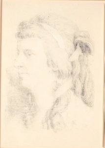 Portrait of Henriette Frederikke Moe by Jens Juel
