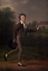 Running boy. Marcus Holst von Schmidten by Jens Juel