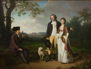 Ryberg with his Son Johan Christian and his Daughter-in-Law Engelke