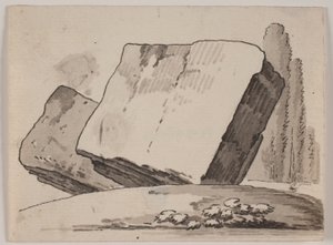 Ruins and Cypresses by Jens Petersen Lund