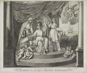 Allegory of the Alliance with France, 1795 by Jeremias Snoek