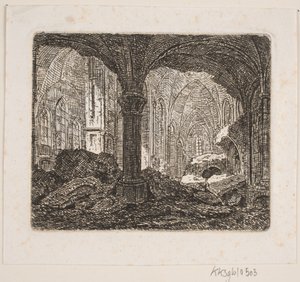 Interior from the Same Ruin 1806 by Jes Bundsen