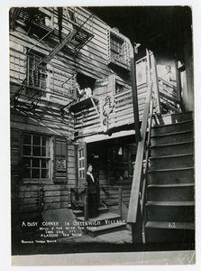 A Busy Corner in Greenwich Village, Will o