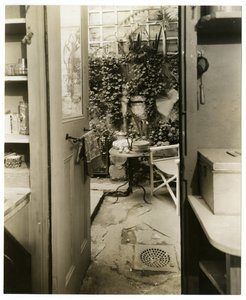 Home of George & Mary Stonehill, Artists, View from Kitchen Door, Greenwich Village, New York, USA, c.1936-37 by Jessie Tarbox Beals