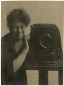 Jessie Tarbox Beals, self-portrait with camera by Jessie Tarbox Beals