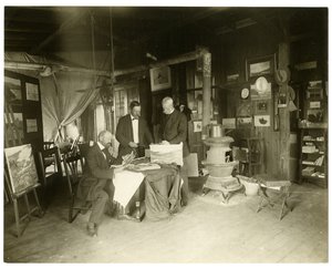 Left to right: Cullen Yates - obscured - Walter Dean by Jessie Tarbox Beals