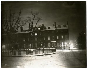 Louisburg Square, Boston Jenny Lind lived in corner house, Boston, USA by Jessie Tarbox Beals