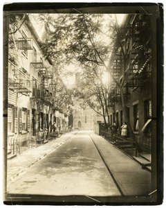 Patchin Place, leading off from 10th Street, New York, USA