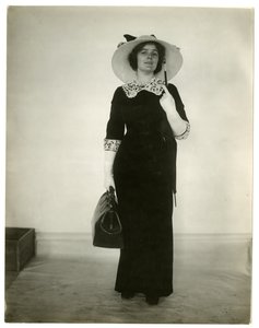 Right Way to Carry a Bag and Umbrella by Jessie Tarbox Beals