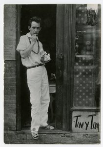 Tiny Tim, Greenwich Village, New York, USA by Jessie Tarbox Beals