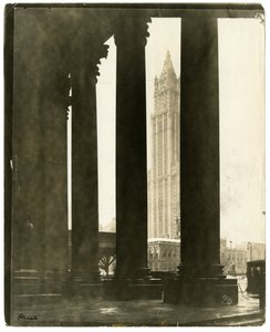 Woolworth Building, the towering spire built with nickels and dimes, New York, USA, c.1914-40 by Jessie Tarbox Beals