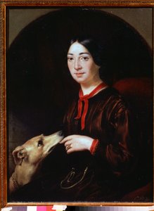 Portrait of the Singer and Composer Pauline Viardot by Jewgenij Alexandrowitsch Pluchart