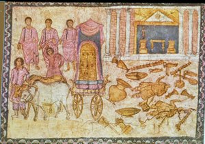 The Ark of the Covenant in the land of the Philistines