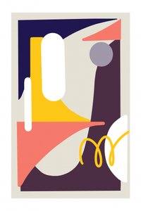 Colorful Abstract Forms by Jilli Darling