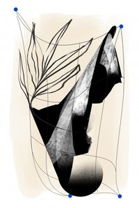 Elegant Abstract Botanical by Jilli Darling
