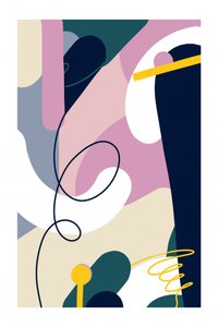 Modern Abstract Shapes by Jilli Darling