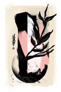 Modern Botanical Abstract by Jilli Darling