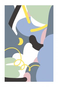 Pastel Abstract Flow by Jilli Darling