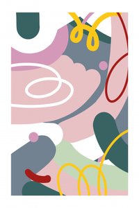 Playful Abstract Curves by Jilli Darling