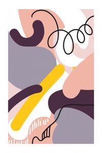 Soft Abstract Curves by Jilli Darling