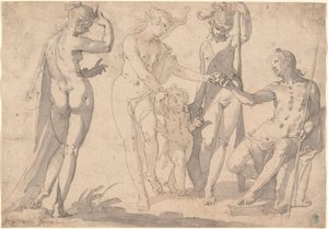 The Judgment of Paris by Joachim Anthonisz Wtewael