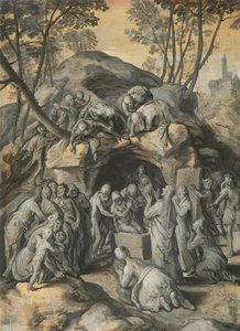 The Resurrection of Lazarus by Joachim Beuckelaer