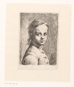 Portrait of an Unknown Boy by Joachim Martin Falbe (attributed to)