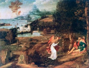 Landscape Scene with Saint Roch