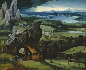 Landscape with Saint Jerome by Joachim Patinir