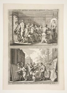 Composite of Zeuxis and Juno with Five Girls, Parrhasius with a Veil, Bird and Deceiver of Grapes