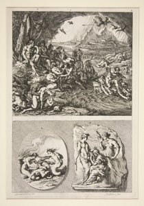 Top Half: Quos Ego? Bottom Half: Two Antique Reliefs: The Three Fates and an Unknown Subject