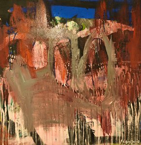 Dynamic Red Abstract by Joackim Schou Dahle