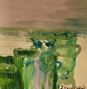 Green Abstract Landscape