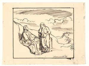 Christ and the Samaritan Woman by Joakim Frederik Skovgaard