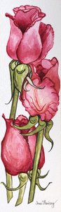 Three Red Roses by Joan Thewsey