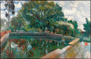The Pool of Can Pau Segimon by Joaquim Mir i Trinxet