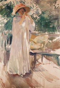 Clotilde in her Garden