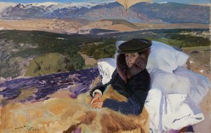 Convalescent Maria in El Pardo by Joaquin Sorolla y Bastida