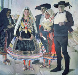 Typical Lagarterans by Joaquin Sorolla y Bastida