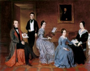 The Flaquer Family. Painting by Joaquin Espalter y Rull