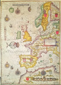 A Generall Carde, and Description of the Sea Coasts of Europe, and Navigation in This Book Conteyned by Jodocus Hondius