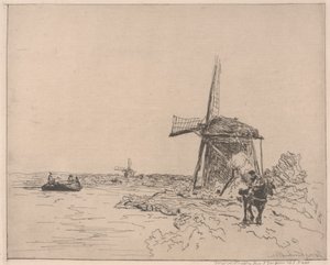 The Towpath by Johan Barthold Jongkind