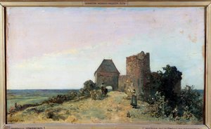 View of the Ruins of the Castle of Rosemont