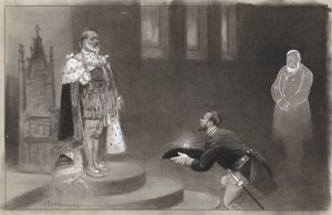 Design for Illustration in De Amsterdammer: The Gift of the Transvaalers for King Edward by Johan Braakensiek