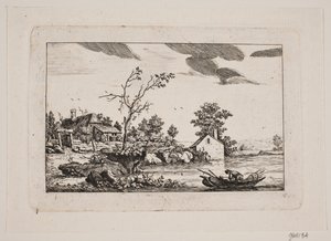 Landscape by a Lake by Johan Bülow