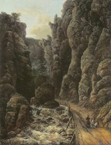 Gorge in the Saxon Switzerland by Johan Christian Dahl