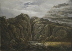 Norwegian Mountain Landscape by Johan Christian Dahl