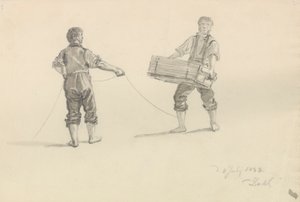 Two Men by Johan Christian Dahl